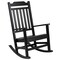 Flash Furniture Winston All-Weather Rocking Chair in Black Faux Wood, PK2 2-JJ-C14703-BK-GG - alternate 8